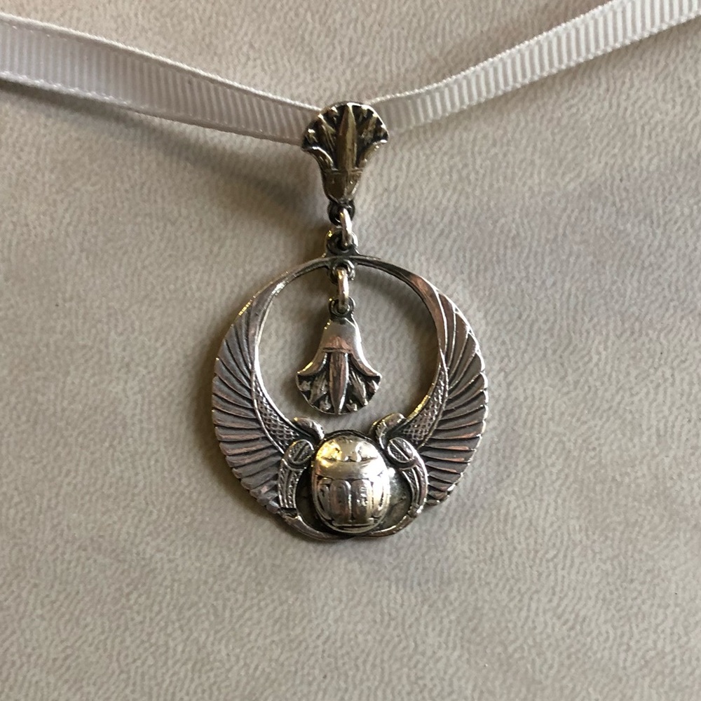 **SOLD** Lotus Scarab Pendant